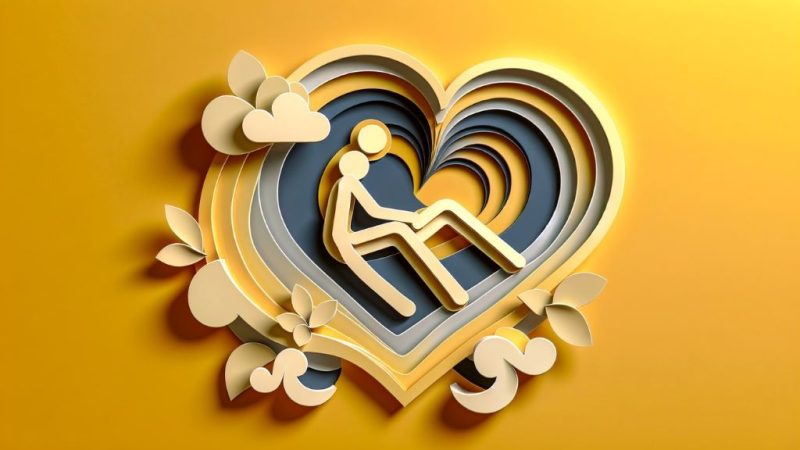Illustration showing symbolic gift patterns representing emotional connections in relationships