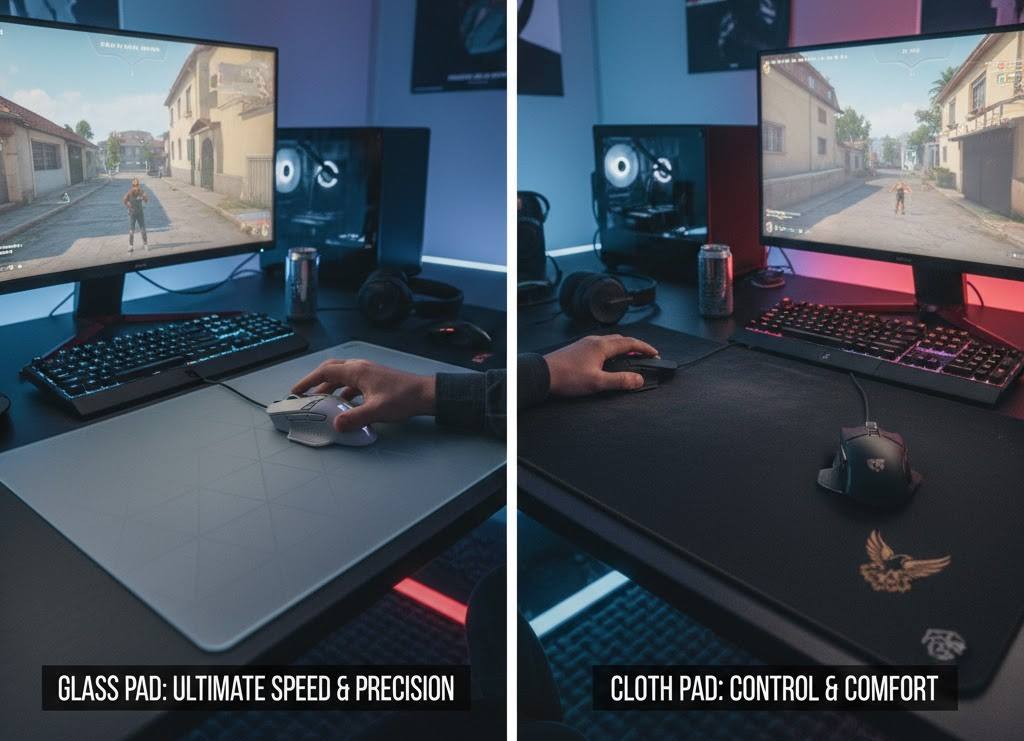 Glass Mousepads vs Cloth Pads for Competitive FPS