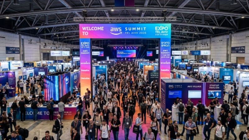 AWS Summit Tel Aviv 2026 event hall at Expo Tel Aviv International Convention Center